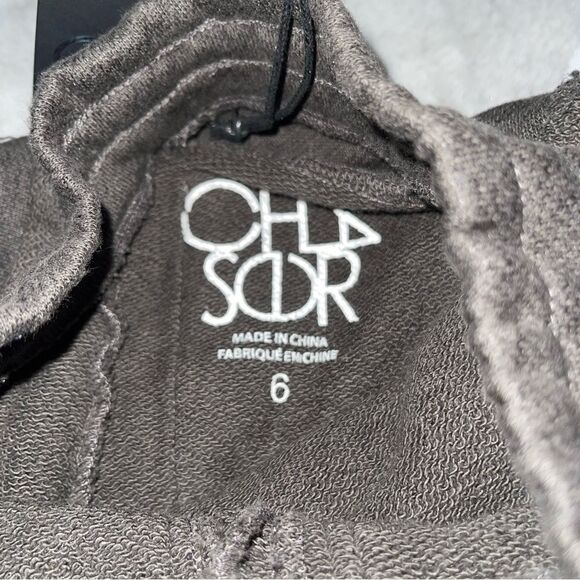 NWT CHASER boys grey distressed, joggers/sweatpants size 6 - Picture 4 of 9